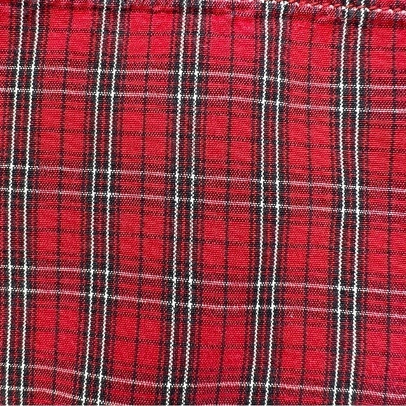 Polo Sport Plaid Button Down Shirt Men’s Large Red Black White Long Sleeve EUC - Picture 6 of 7